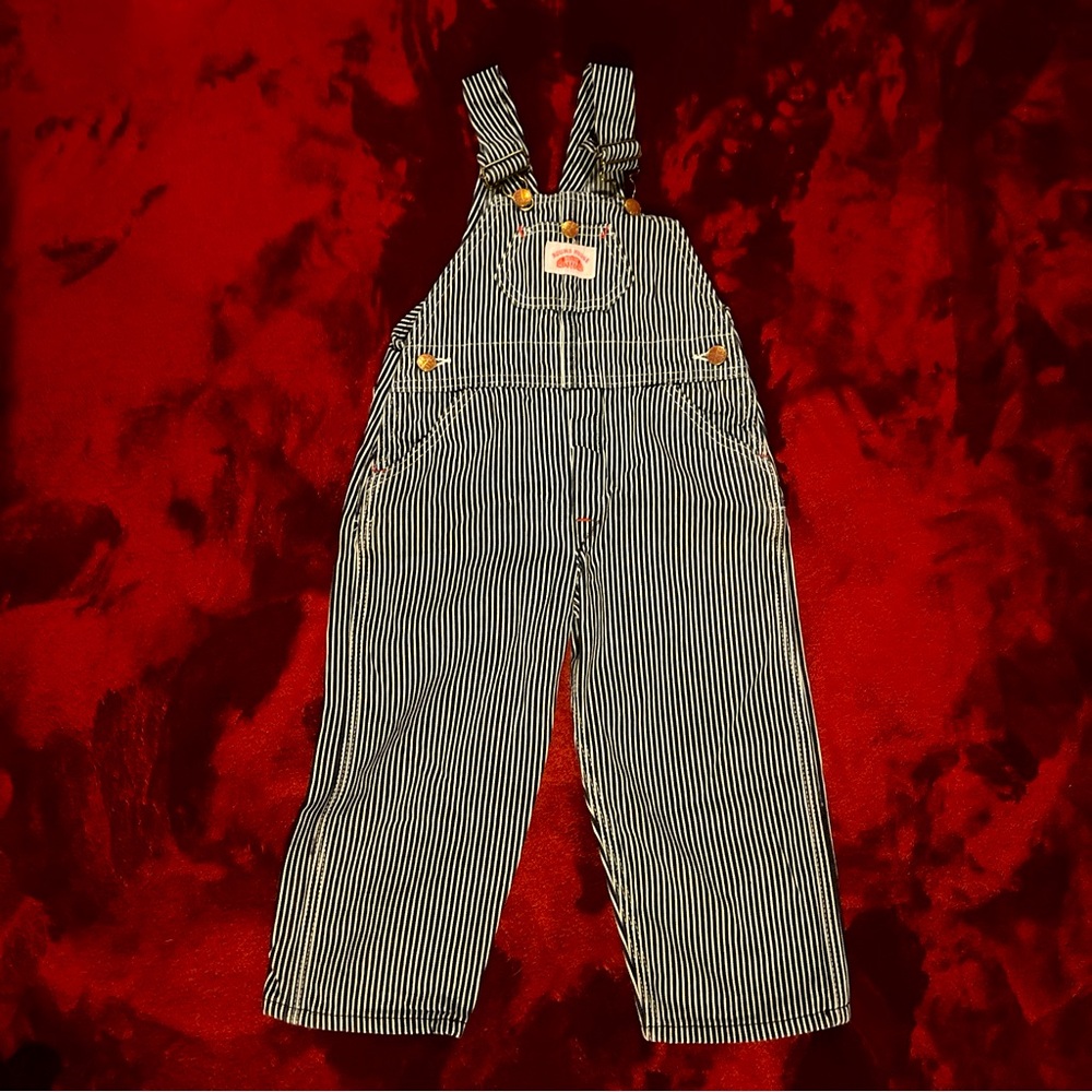 Round House size 5T pinstriped overalls